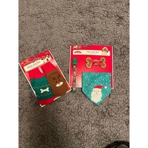 New Christmas Dog Collar Set